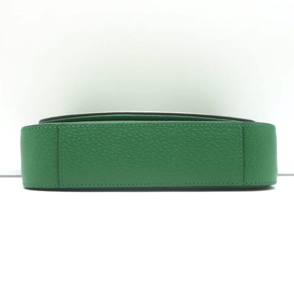 Gucci x Adidas Web Strap Mini Crossbody Flap Bag Green Leather NEW - Picture 7 of 13